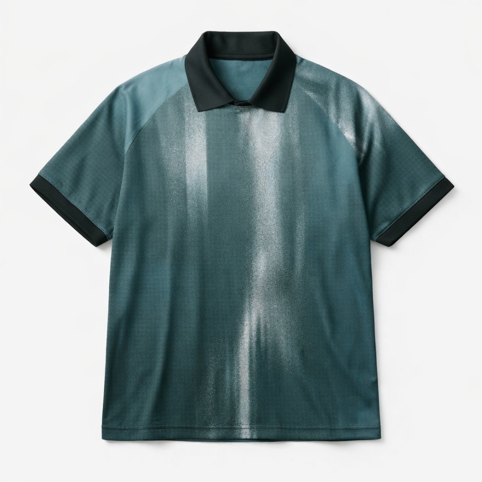 Teal Gradient Polo Shirt